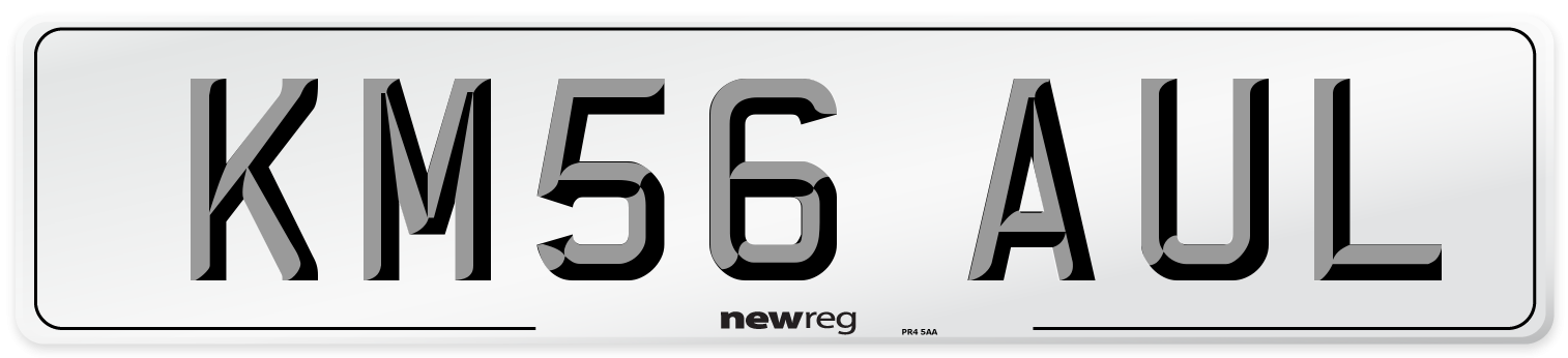 KM56 AUL Number Plate from New Reg